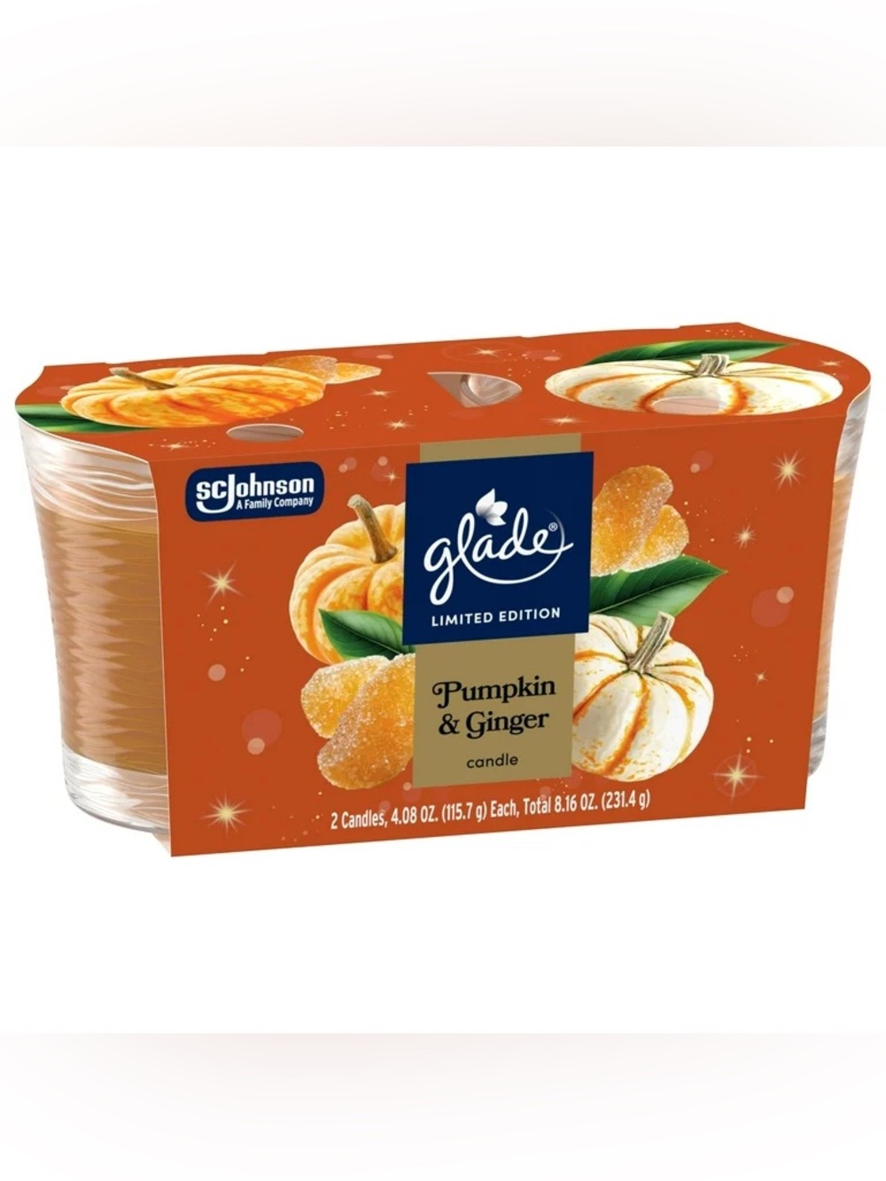 Glade Limited Edition Pumpkin & Ginger Holiday Candle Set